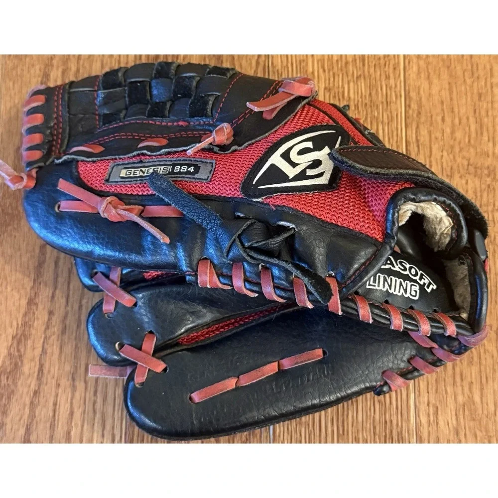 Red Louisville Slugger Series GNSR5-1050 Little League Baseball Glove Left Hand